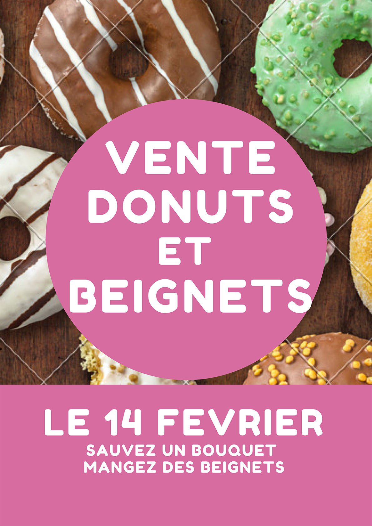 affichette vente donuts